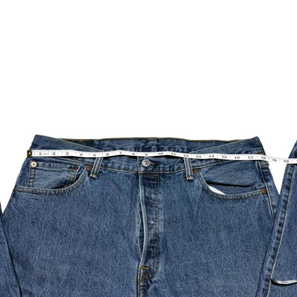Levi's 501 Straight Cut Jeans Blue Size 36 x 32 - Picture 3 of 8